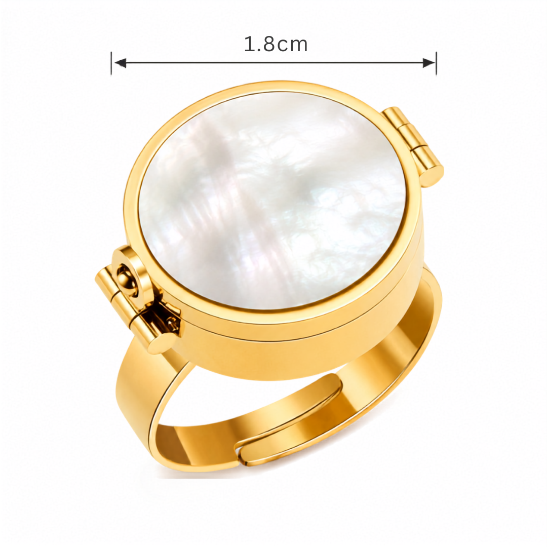 Anillo de Diseño con Compartimento Oculto