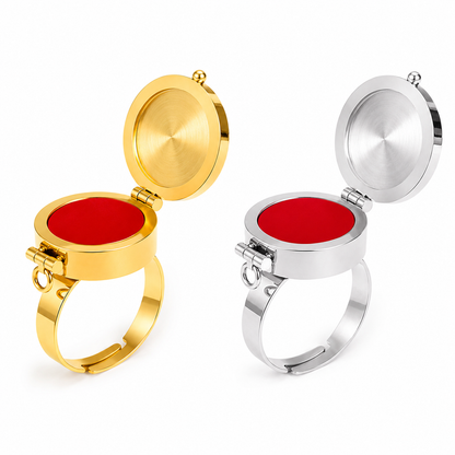 Anillo de Diseño con Compartimento Oculto